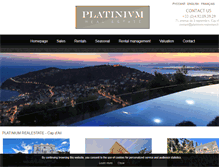 Tablet Screenshot of platinium-realestate.com